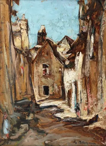 Stradă din Vitré, by Gheorghe Petrașcu