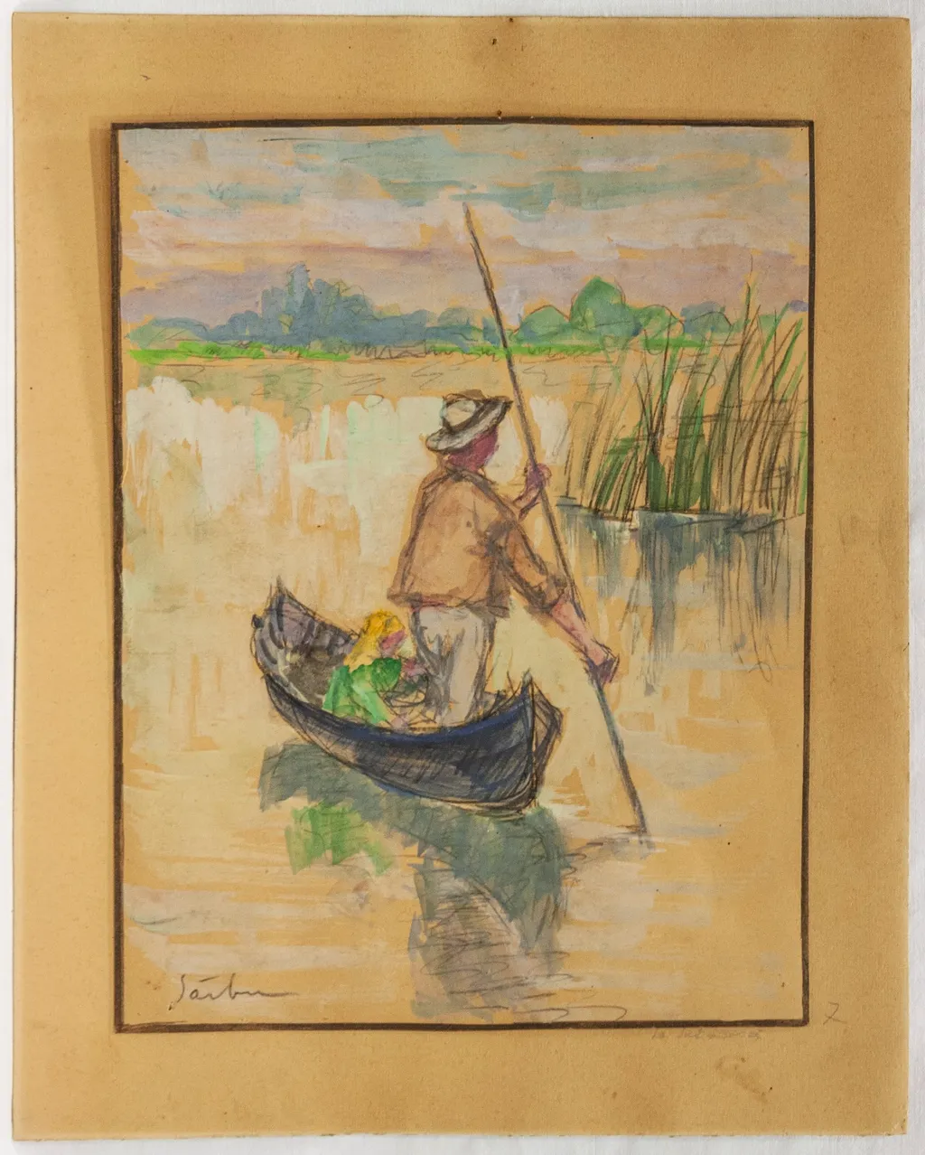La sat acasă, by Gheorghe Sârbu, 1950