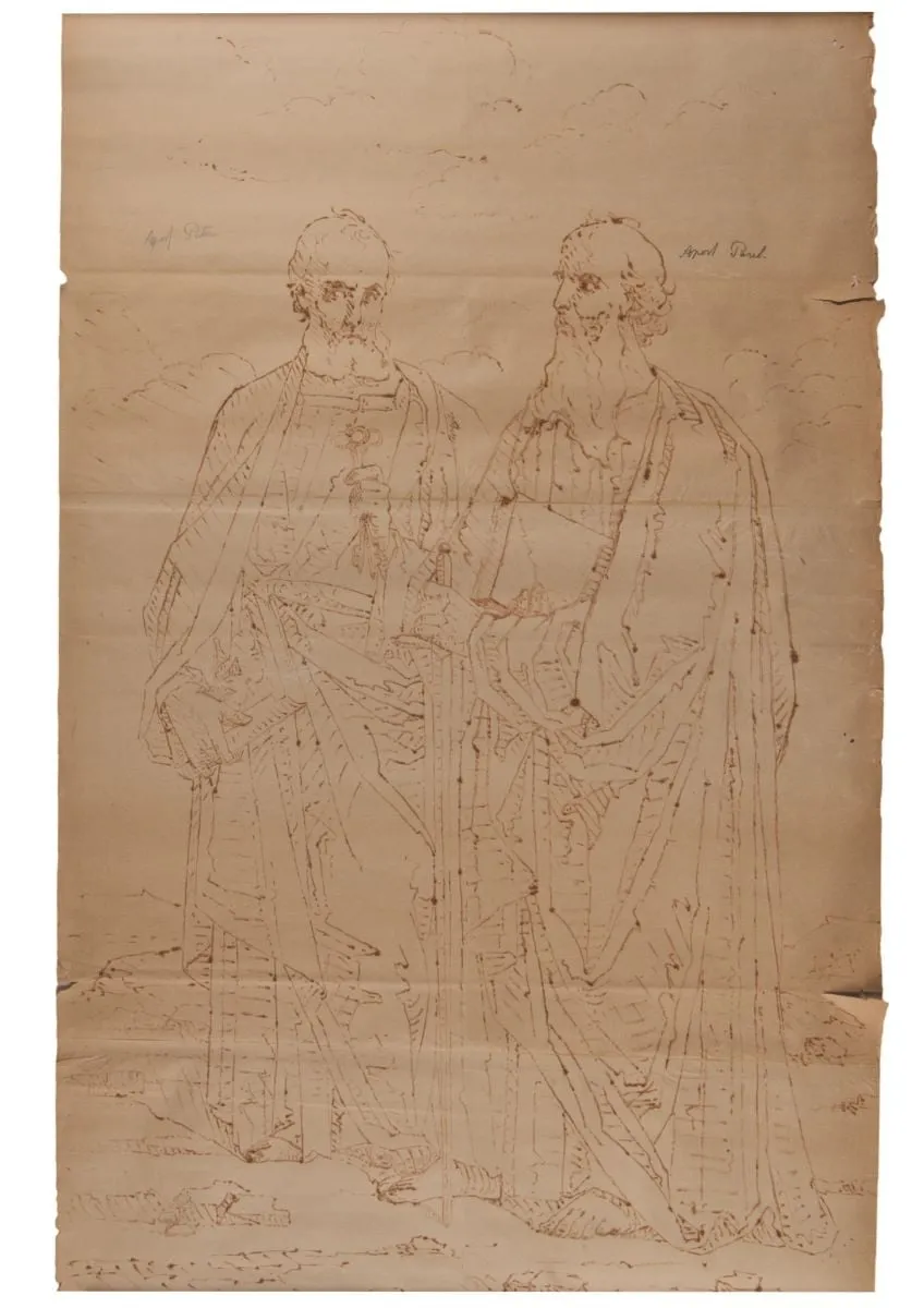 Apostolii Petru și Pavel, by Gheorghe Tattarescu, 1867