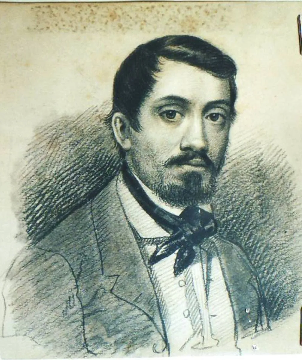 Autoportret, by Gheorghe Tattarescu, 1867