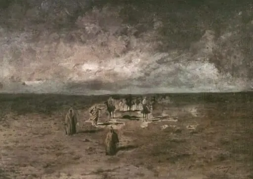 Caravană în deșert, by Gheorghe Tattarescu