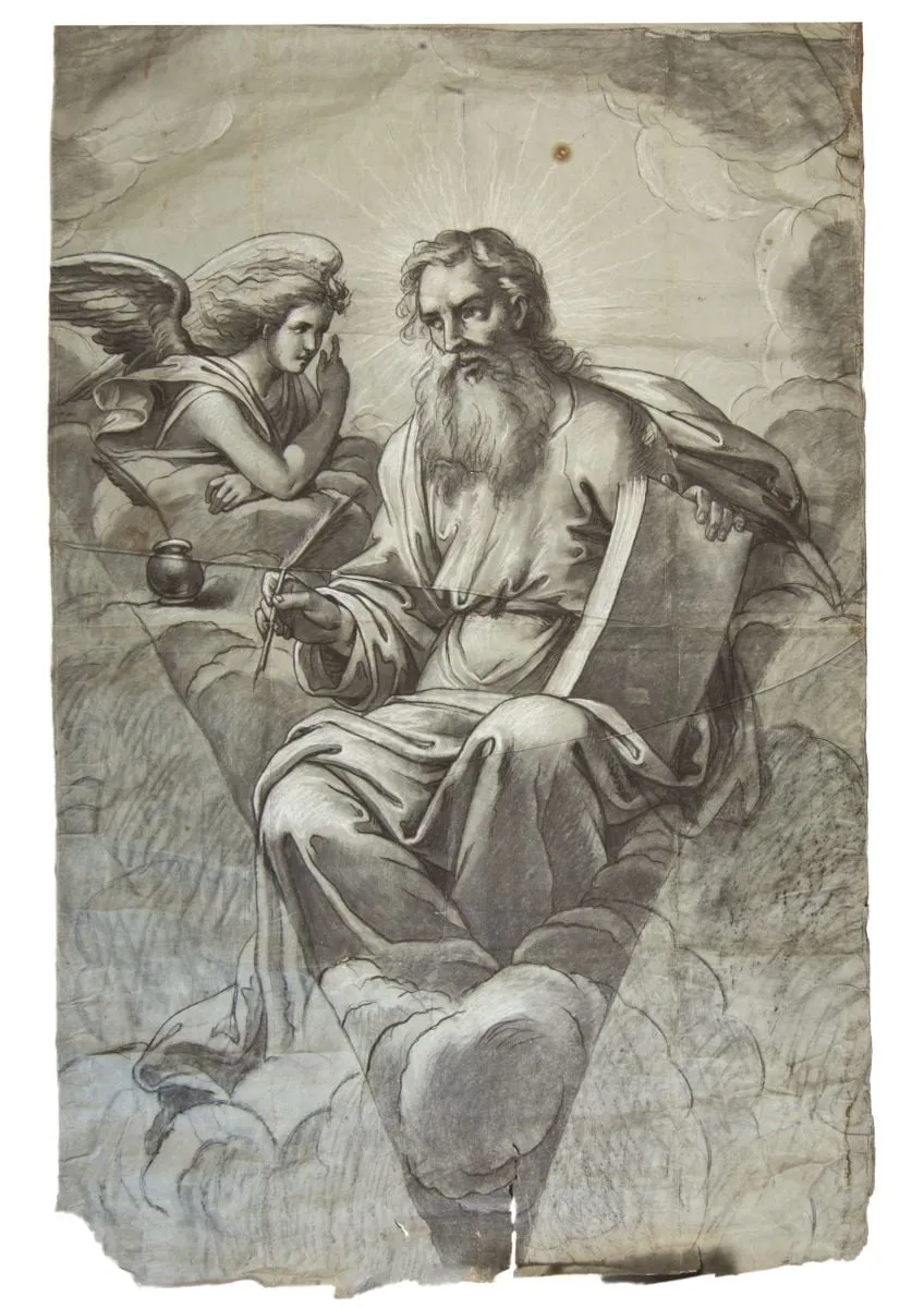 Evanghelistul Matei, by Gheorghe Tattarescu, 1867