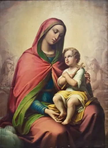 Madona cu Isus, by Gheorghe Tattarescu