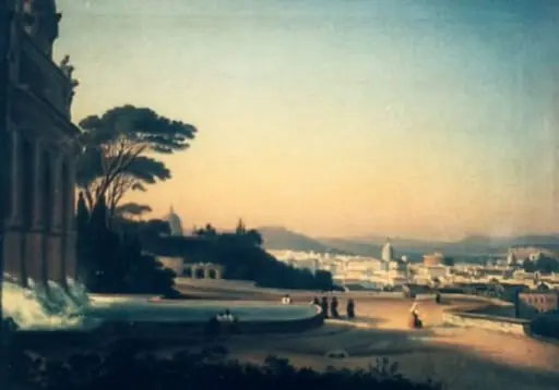 Pe Gianicolo, by Gheorghe Tattarescu