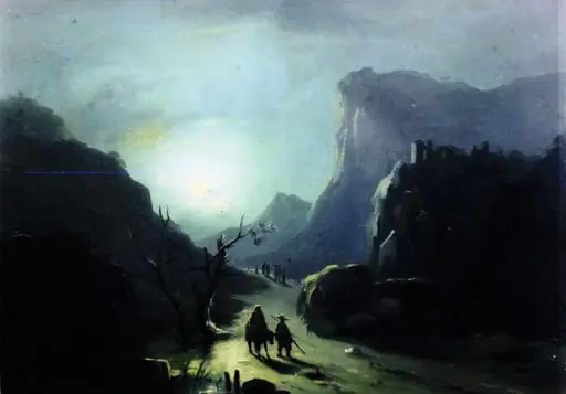Peisaj nocturn, by Gheorghe Tattarescu