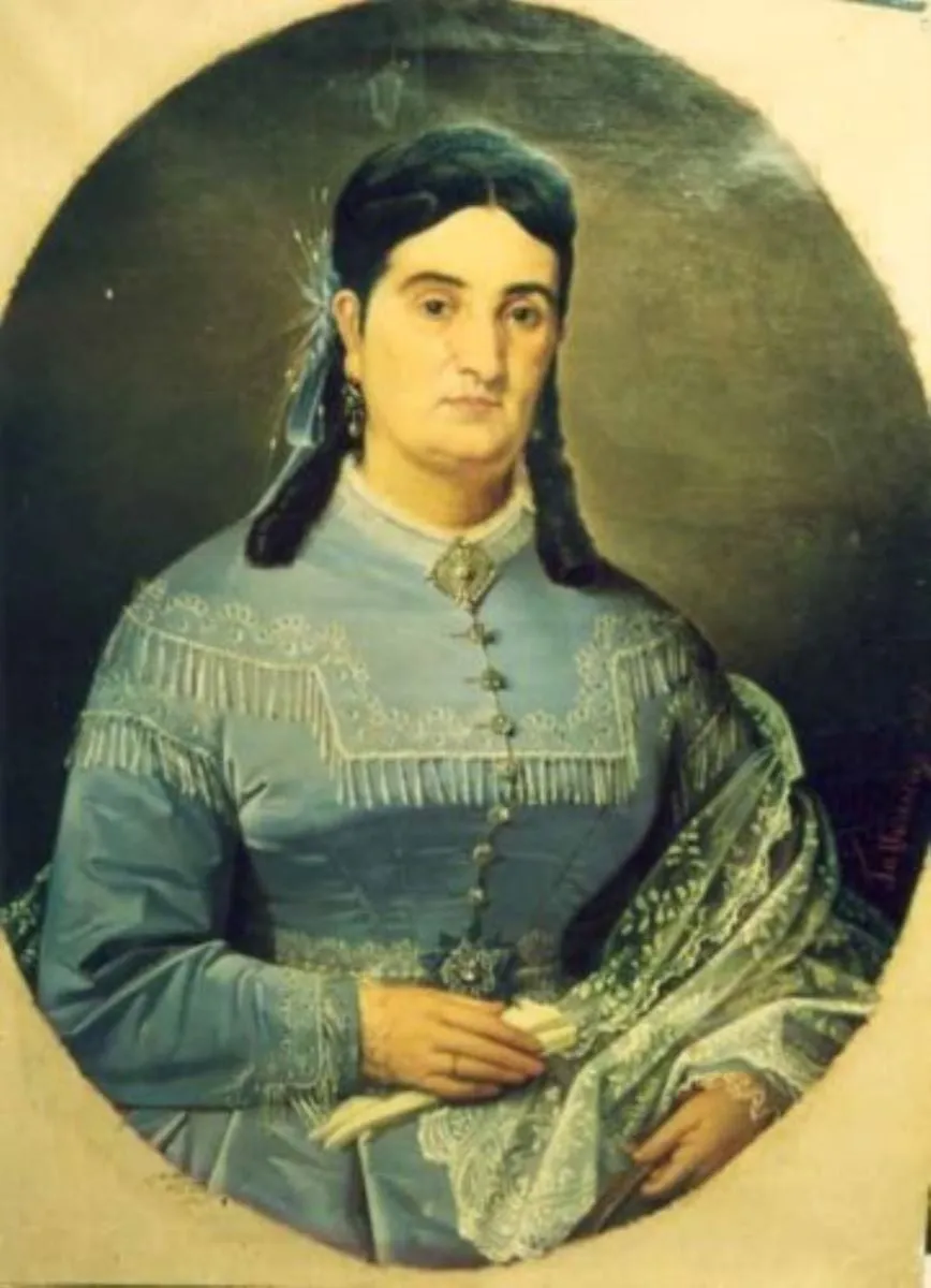 Soția lui Lazăr Kalinderu, by Gheorghe Tattarescu, unspecified, 1850