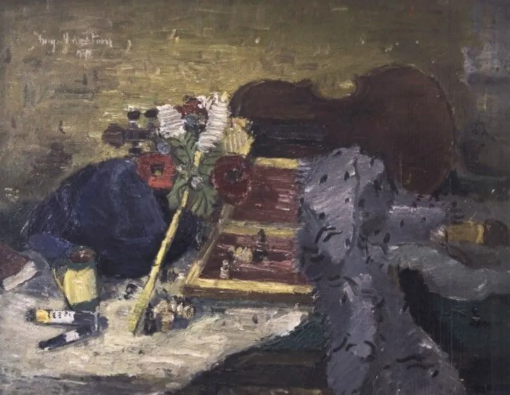Natură statică, by Gheorghe Vânătoru, 1941