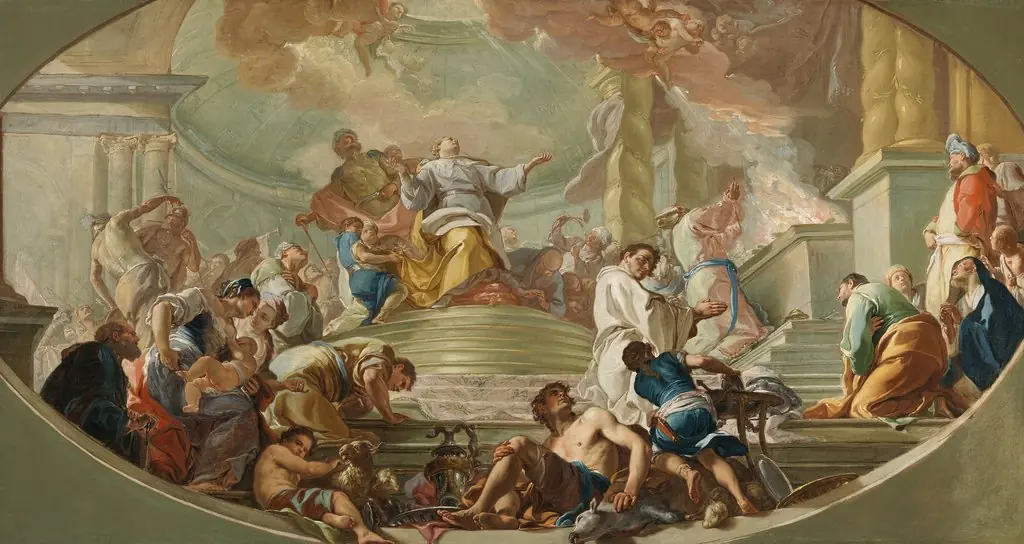 The Dedication of the Temple at Jerusalem, by Giacinto Diano