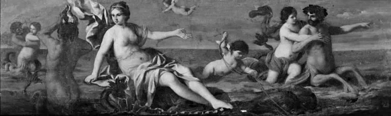 Galathea with Nereids and Tritons, by Giacinto Gimignani, oil, 1653