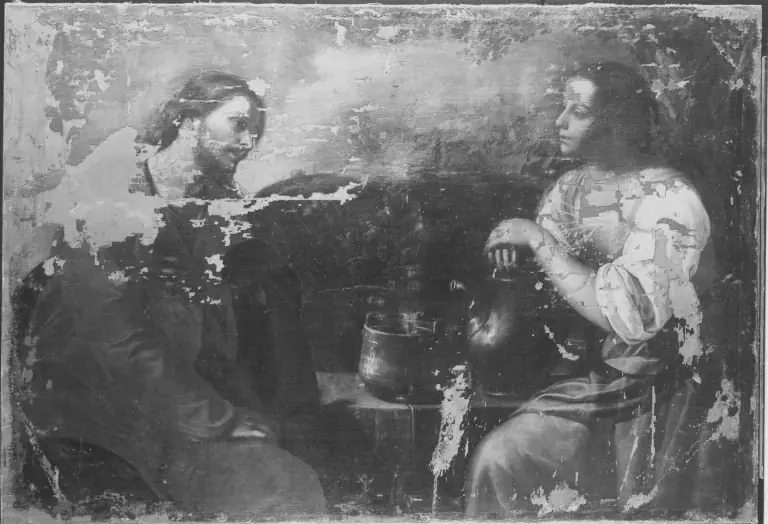 Christ and the Samaritarian, by Giacomo Cavedone