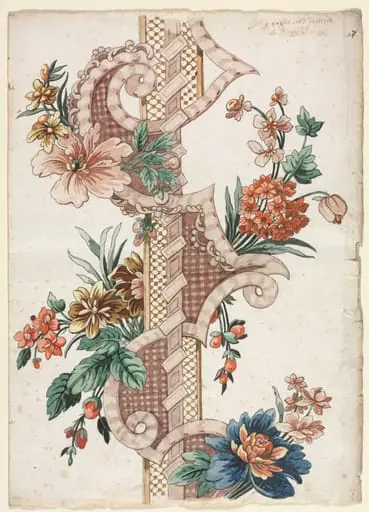 Vertical Decorative Floral Band, by Giacomo Cavenezia