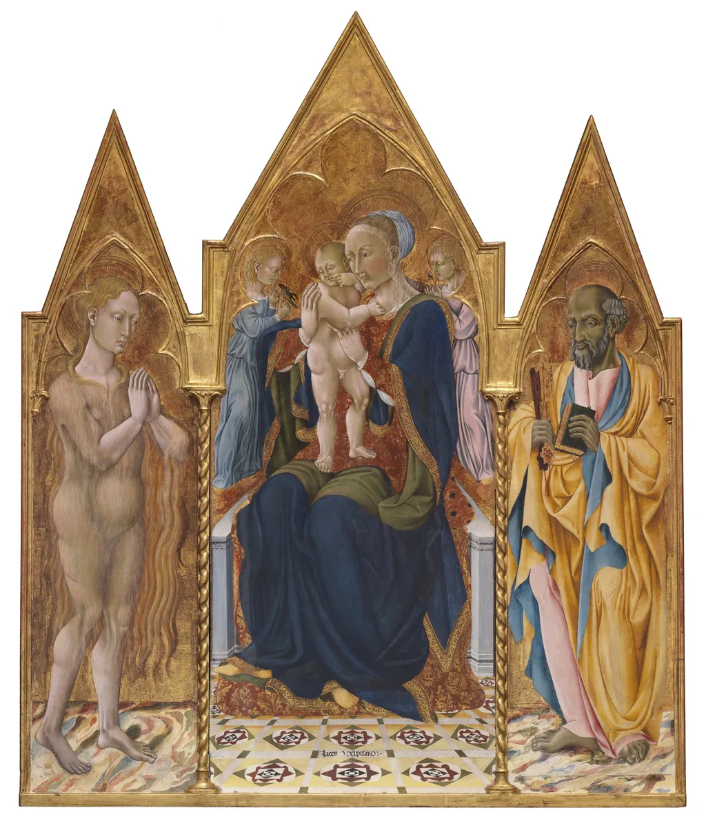 The Virgin and Child with Saints Peter and Mary Magdalene, by Giacomo del Pisano, unspecified