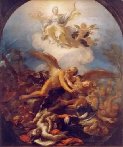 Triumful bisericii, by Giacomo del Pò