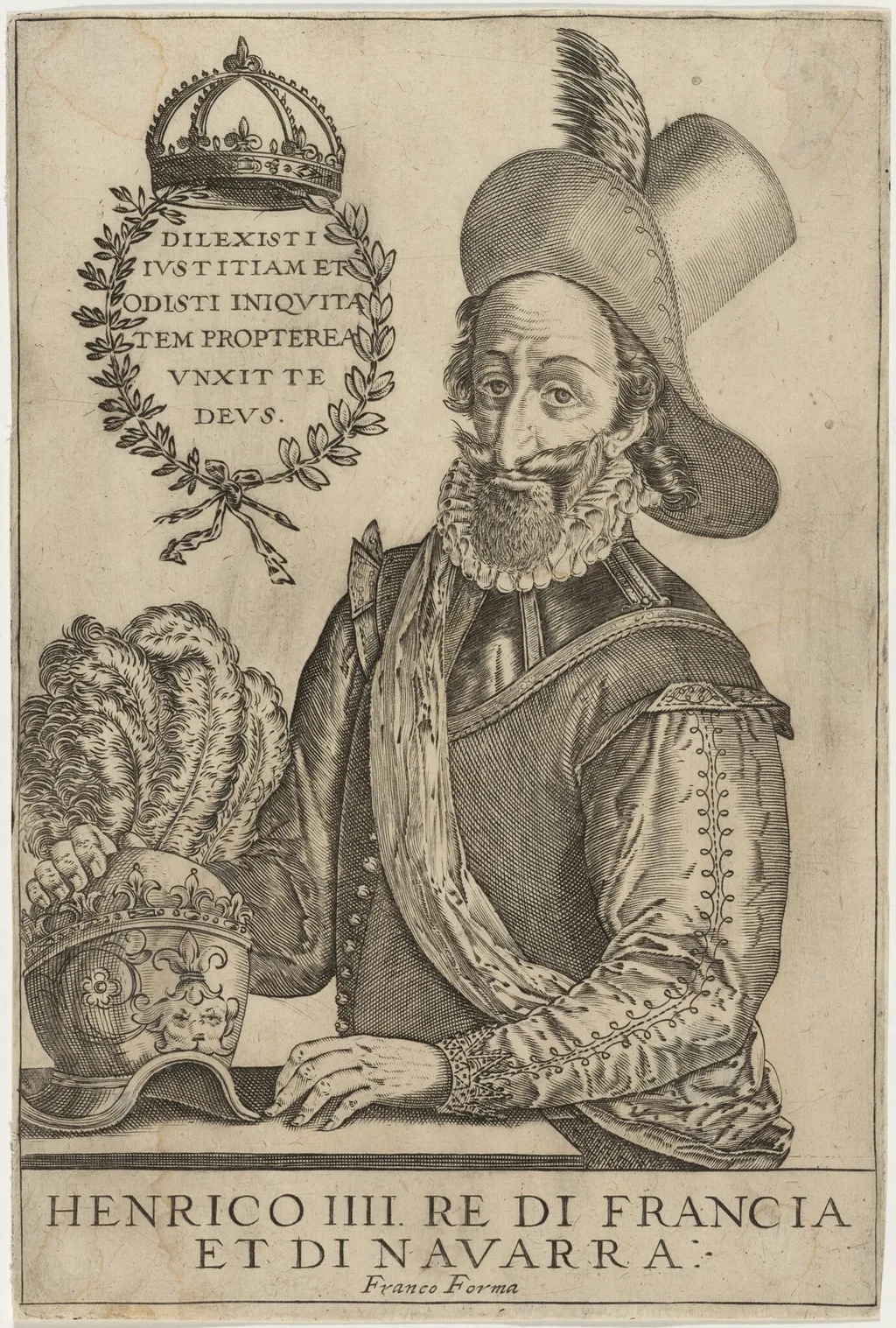 Henry IV, by Giacomo Franco, ink, 1585