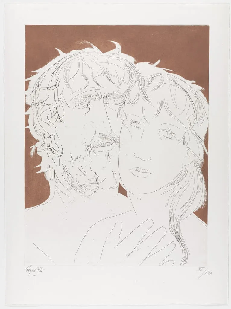 Untitled, by Giacomo Manzù, ink, 1973