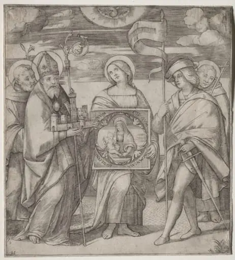 Patron Saints of Bologna, by Giacomo Raibolini