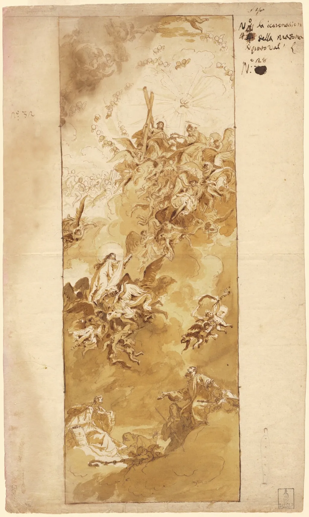 The Assumption of the Virgin, by Giambattista Canal, ink, 1785