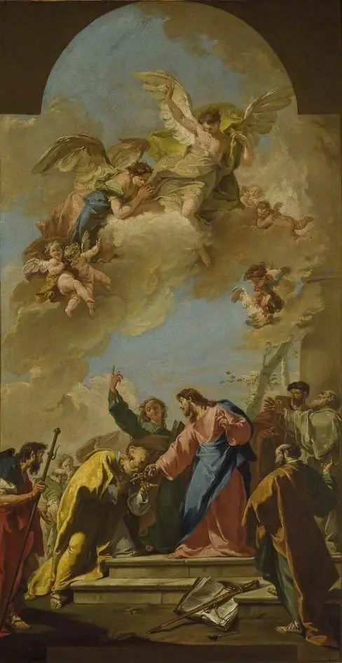 Christ's Charge to St Peter, by Giambattista Pittoni