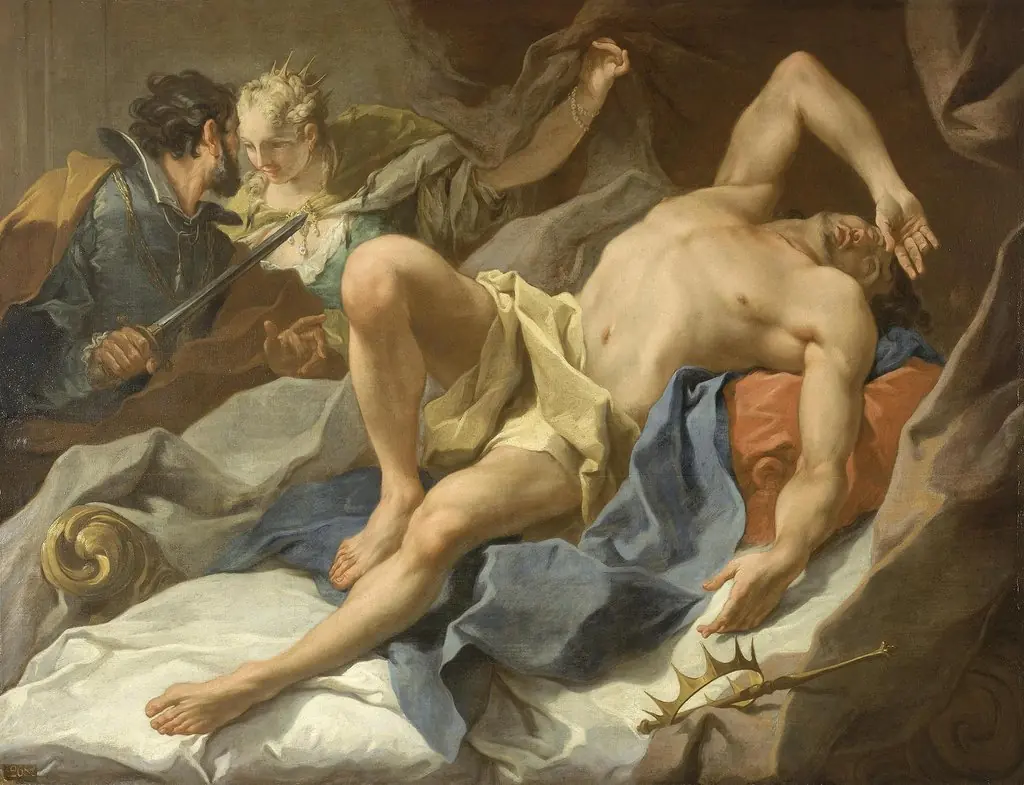Death of King Candaules, by Giambattista Pittoni