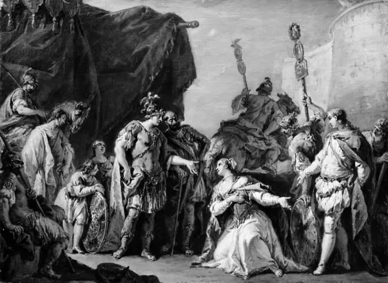 The Continence of Scipio, by Giambattista Pittoni