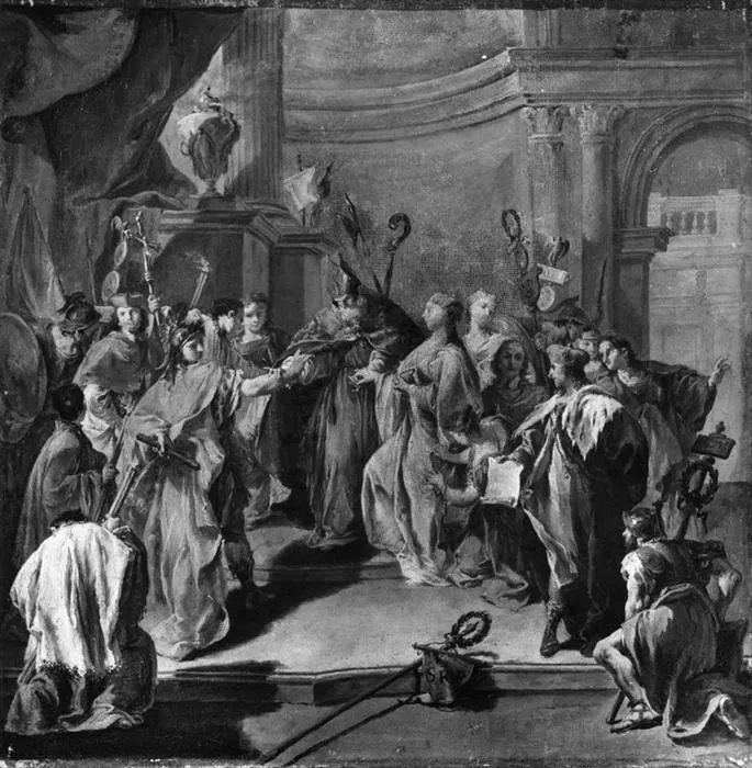 The Marriage of Placidia and Constantius, by Giambattista Pittoni, unspecified, 1740