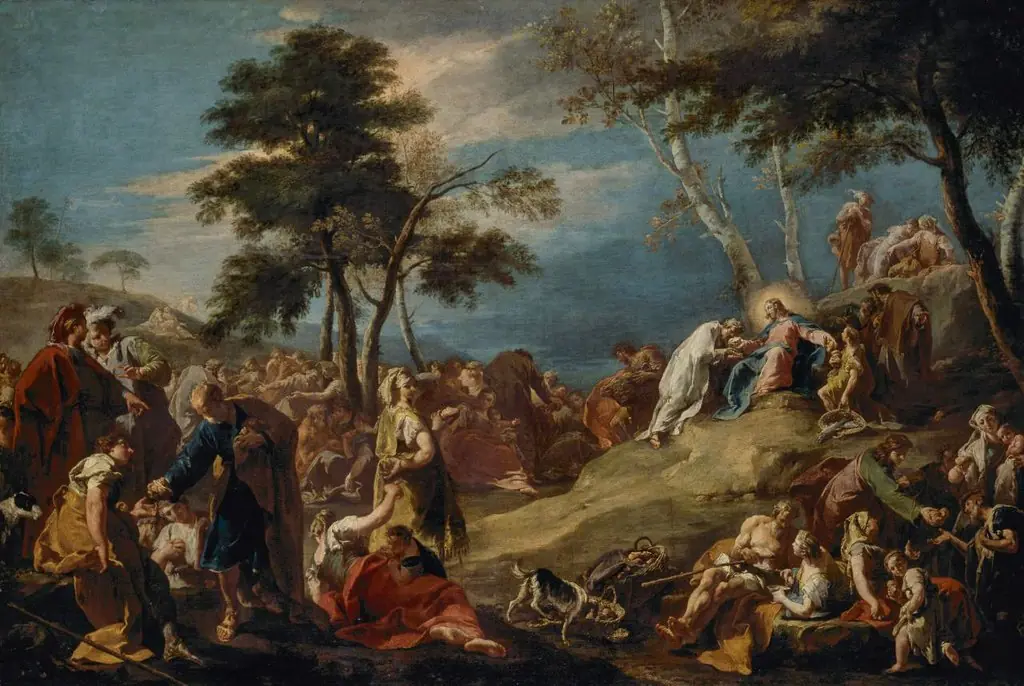 The miracle of the loaves and fishes, by Giambattista Pittoni