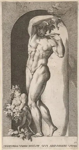 Bacchus in a Niche, by Gian Jacopo Caraglio