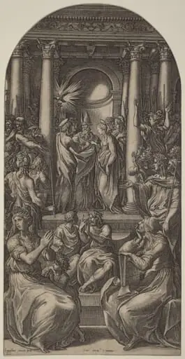 The Marriage of the Virgin, by Gian Jacopo Caraglio