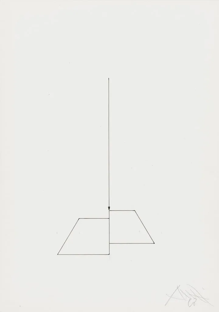 Untitled, by Gianfredo Camesi, graphite, 1968