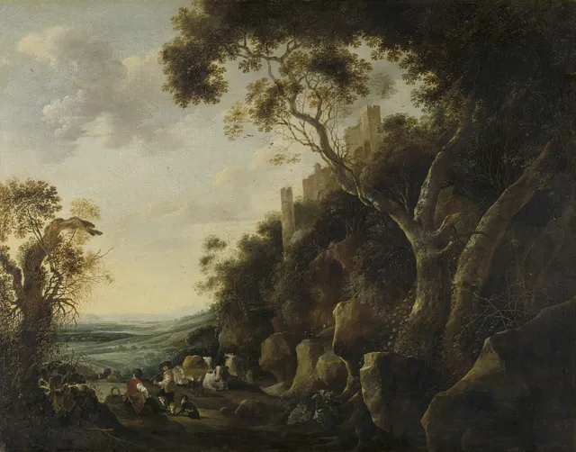 Landscape with herdsmen
