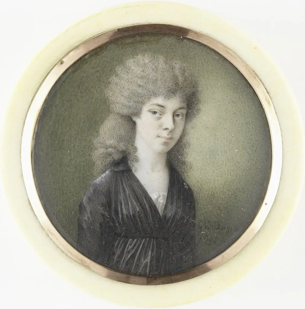 Portrait of a woman, by Gijsbertus Johannus van den Berg