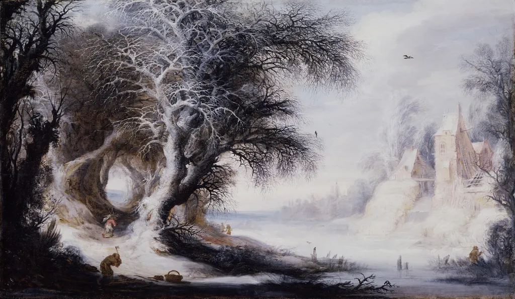 Winter Landscape, by Gijsbrecht Leytens, unspecified, 1600