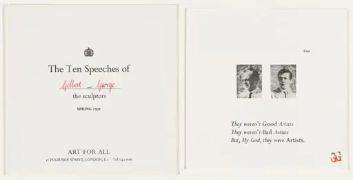 Untitled, by Gilbert Proesch, George Passmore Gilbert & George