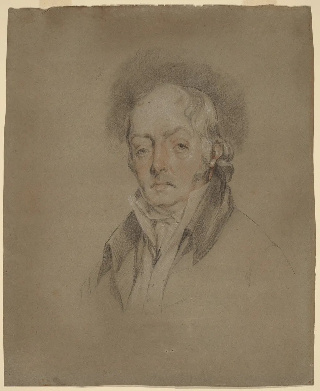 Benjamin Fisher, by Gilbert Stuart, chalk, 1792