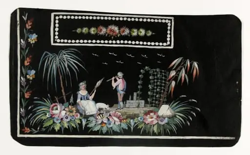 Gilet décor scène de bergers, projets de broderies de gilet, XVIIIème siècle