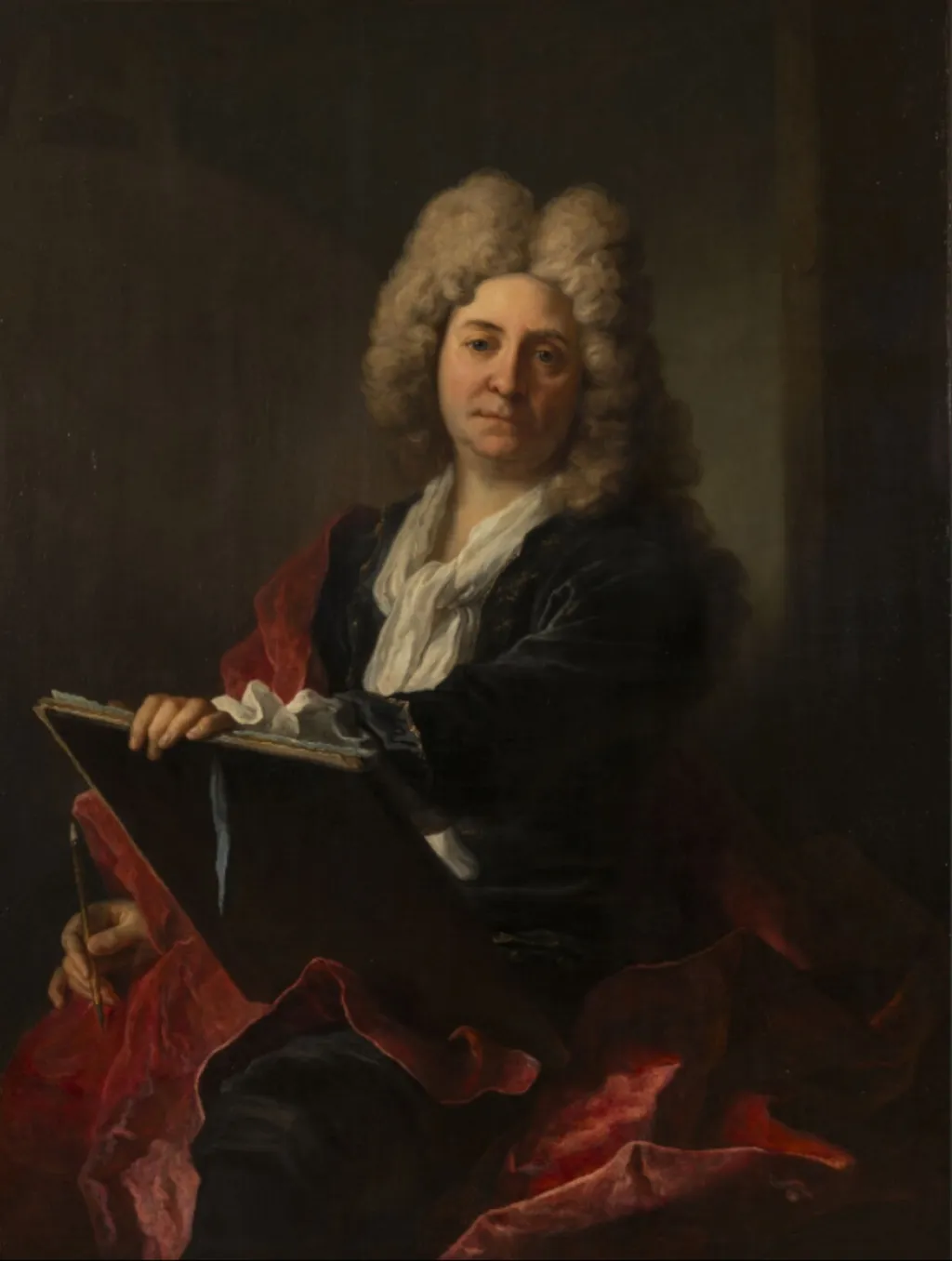 Portrait of Antoine Coypel, by Gilles Allou, oil, 1711