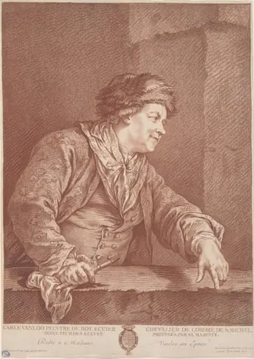 Carle Van Loo, by Gilles Demarteau the Elder