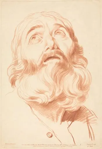 Head of a Man, by Gilles Demarteau the Elder