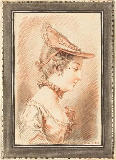 Head of a Young Woman, by Gilles Demarteau the Elder