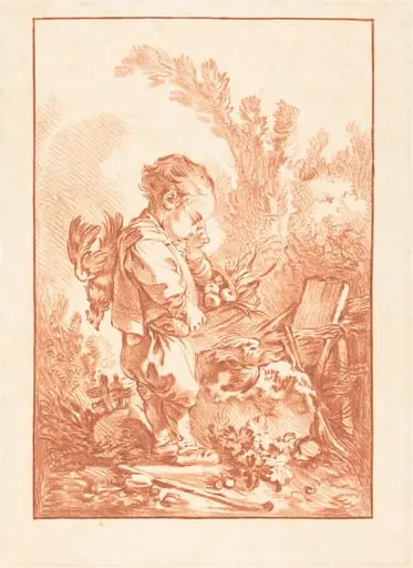 Le Maraudeur (The Thief), by Gilles Demarteau the Elder