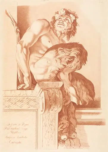 Satyr, by Gilles Demarteau the Elder