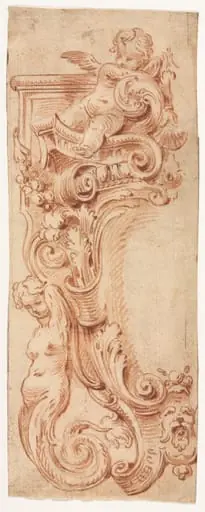 Design for a Cartouche, by Gilles Marie Oppenord