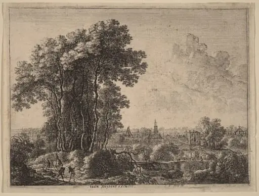 Landscape with Horseman and Three Travelers, by Gilles Neyts