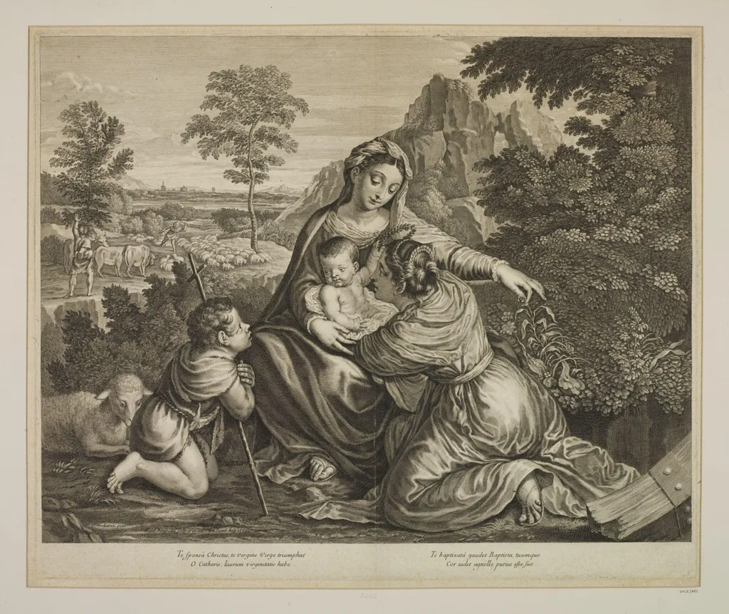 The Marriage of St. Catherine, by Gilles Rousselet, 1625
