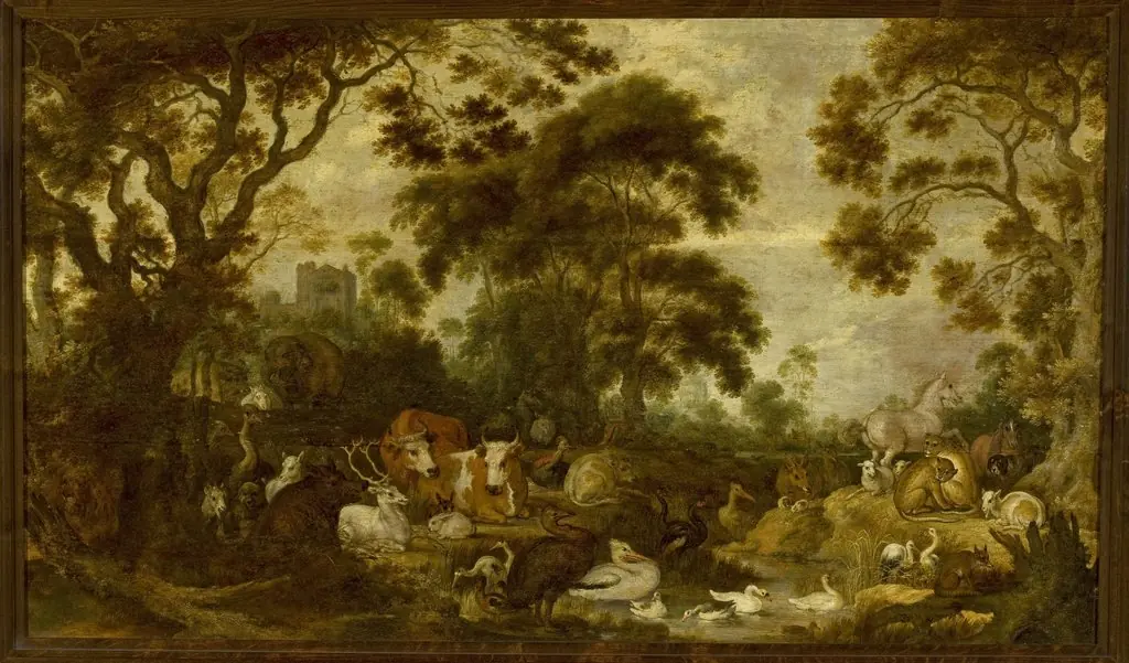 Orpheus among the animals, by Gillis d'Hondecoeter