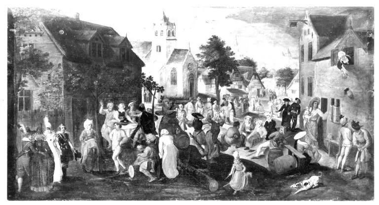 village fair, by Gillis Mostaert