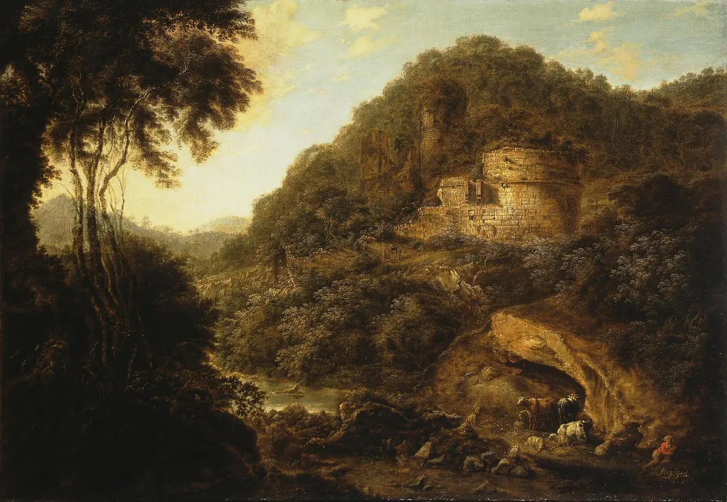 Landscape with Ruins, by Gillis Neyts, oil