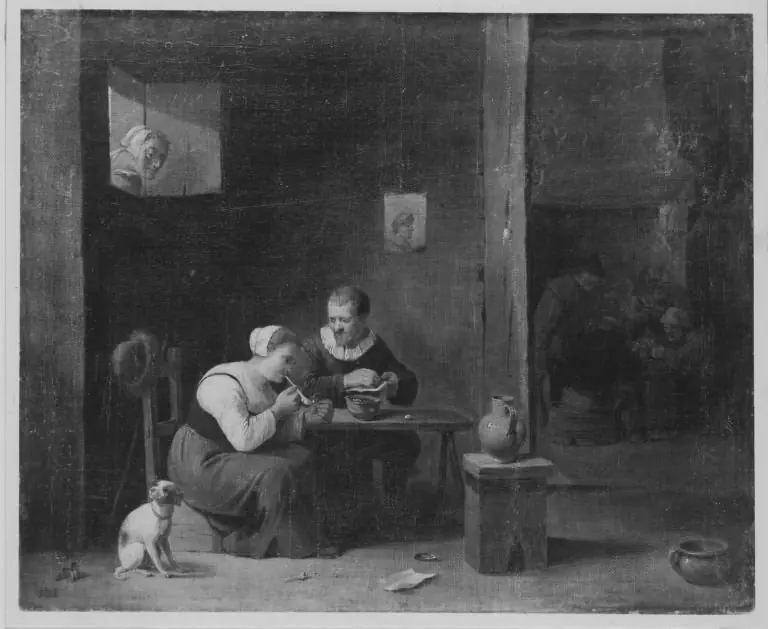 Die Raucherin, by Gillis van Tilborgh