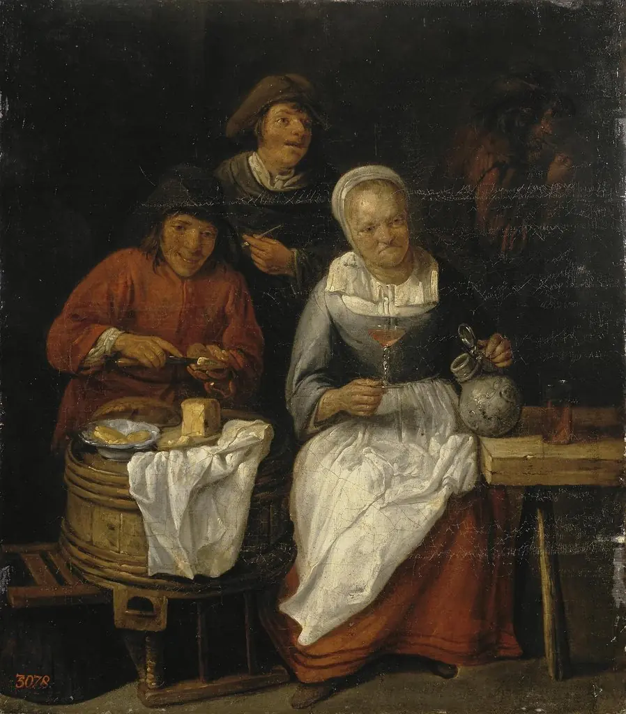 Peasants Taking a Meal, by Gillis van Tilborgh