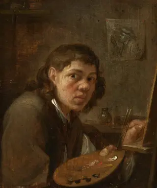 Self-Portrait in the Studio, by Gillis van Tilborgh